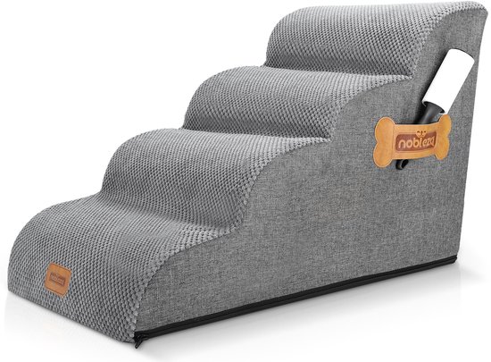 Nobleza hondentrapje 4 treden 40 x 72 x 50 cm — hondentrap van Nobleza